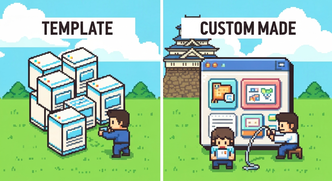 テンプレートサイトとオーダーメイドサイトの違い｜熊本の中小企業が選ぶべきは？