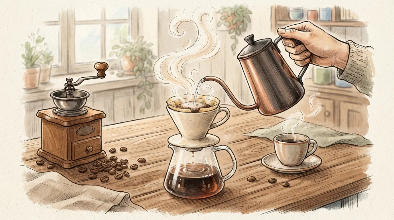 自宅で美味しいコーヒーの淹れ方:プロが教える実践ステップと失敗回避術